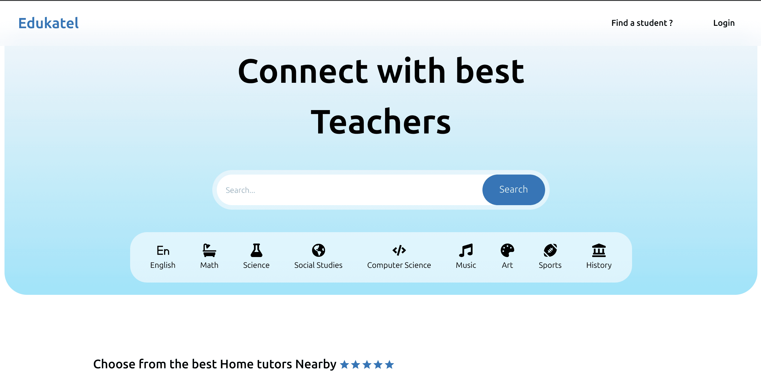 Edukatel project screenshot